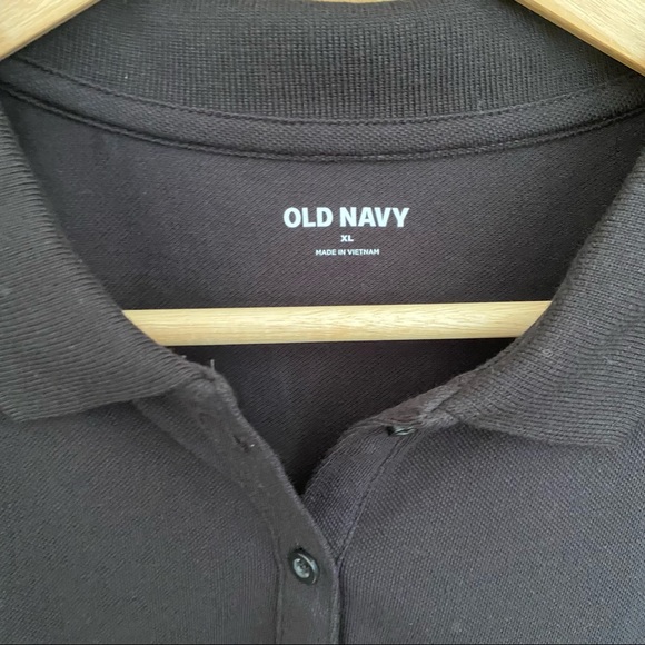 Old Navy Black Short Sleeve Uniform Style Polo XL - Picture 8 of 12